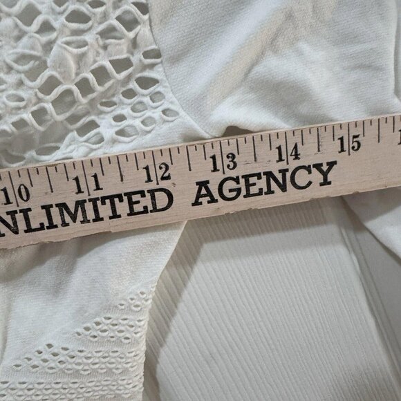 House of CB White Long Sleeve Alana Scoop‎ Stretch Knit Bodycon Mini Dress XS/S - Picture 7 of 11